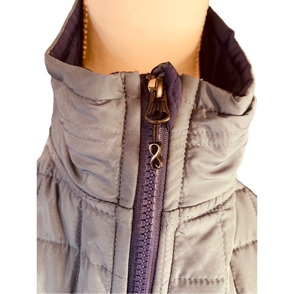 New Women's Medium Be Boundless Soft Touch Zip Up Mixed-Media Vest Light Blue - Picture 6 of 13